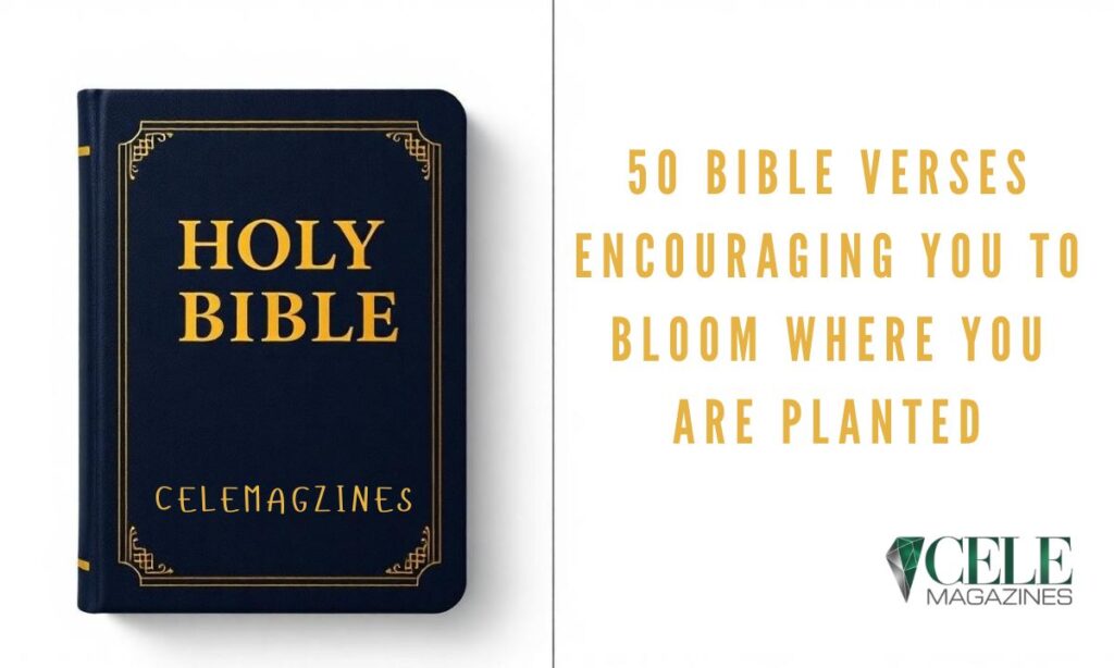 50 Bible Verses Encouraging You to Bloom Where You Are Planted