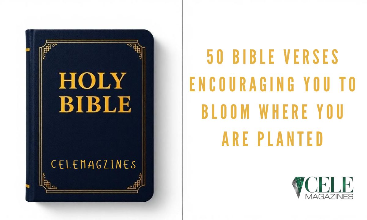 50 Bible Verses Encouraging You to Bloom Where You Are Planted