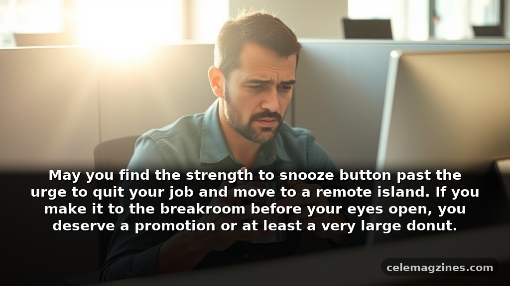 Funny positive monday blessings for coworkers dealing with coffee withdrawals