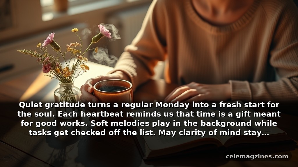 Short Inspirational positive monday blessings for Instagram captions